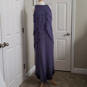 New Carol Peretz Dark Lavendar Formal Evening Gown